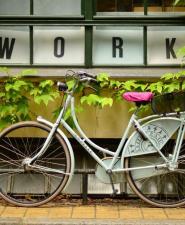 fietsen naar het werk