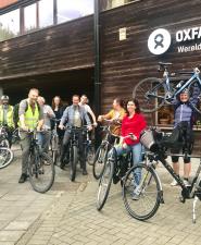 Oxfam fietst